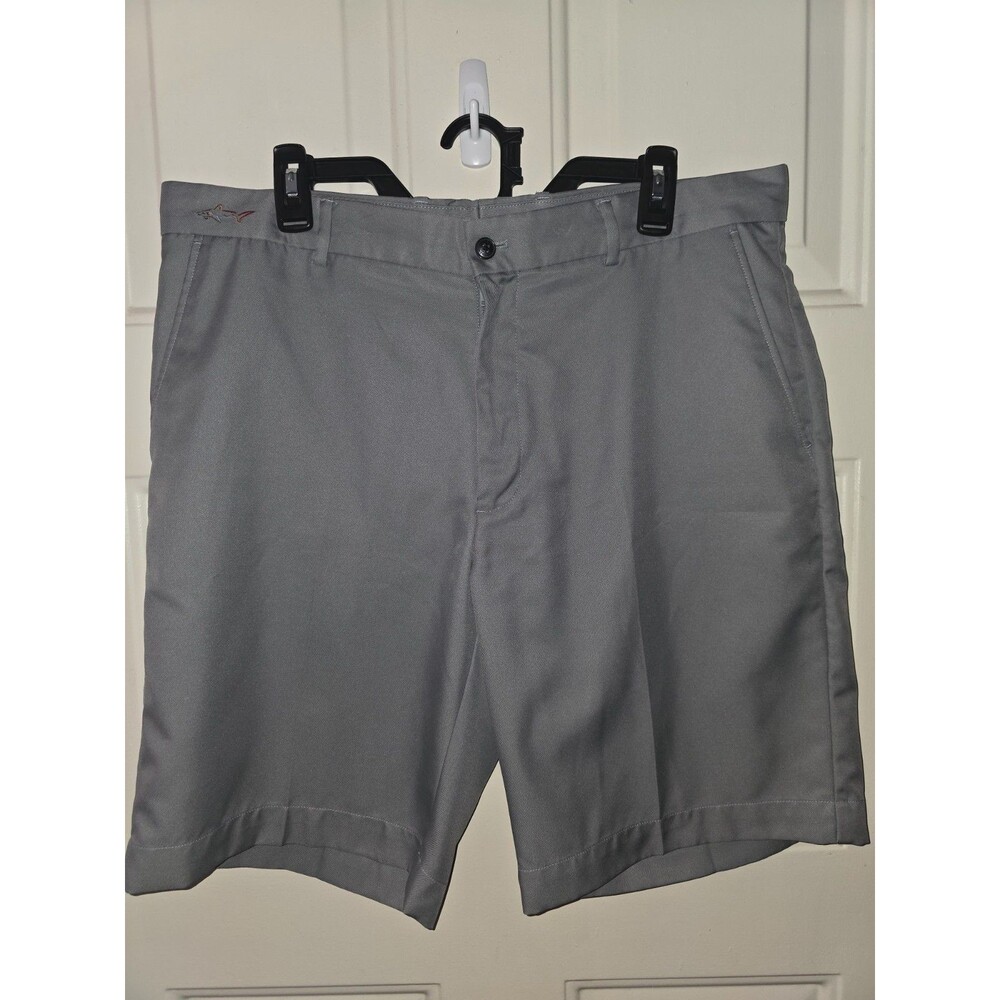 Greg Norman Men's Golf Short, Gray, Size 36